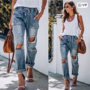 Mustard seed barrel jeans